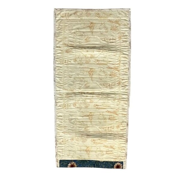 Handmade Quilted Table Runner Wall Hanger Country Patchwork Farmhouse Sunflowers - Picture 8 of 11